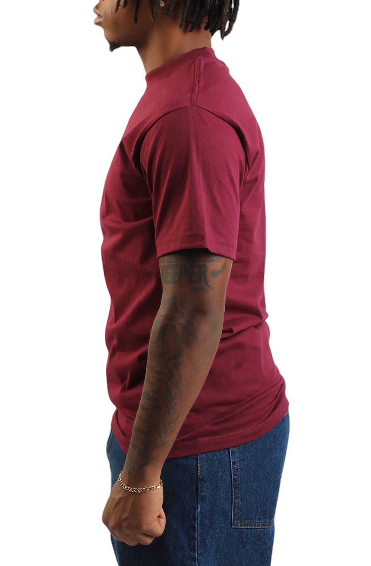 ShakaWear 7.5oz Max Heavyweight S/S Burgundy T-Shirt - Limited Edition!