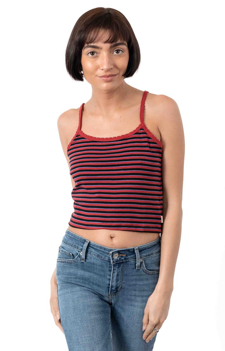 Gorgeous Hilary Tank Top in Stunning Lava Red - Grab Yours Now!