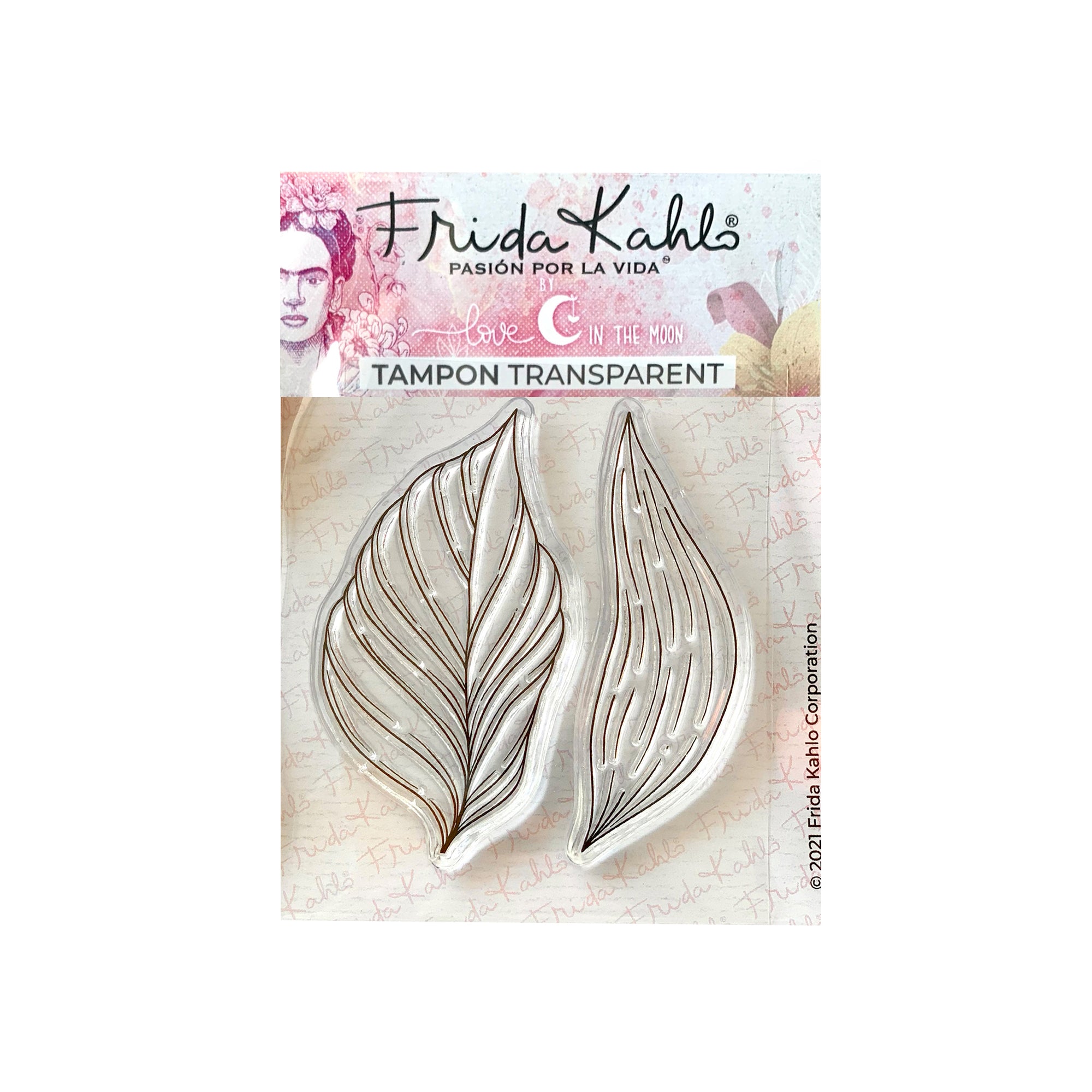 Frida Kahlo's Tropical Leaves Clear Stamp - French Edition