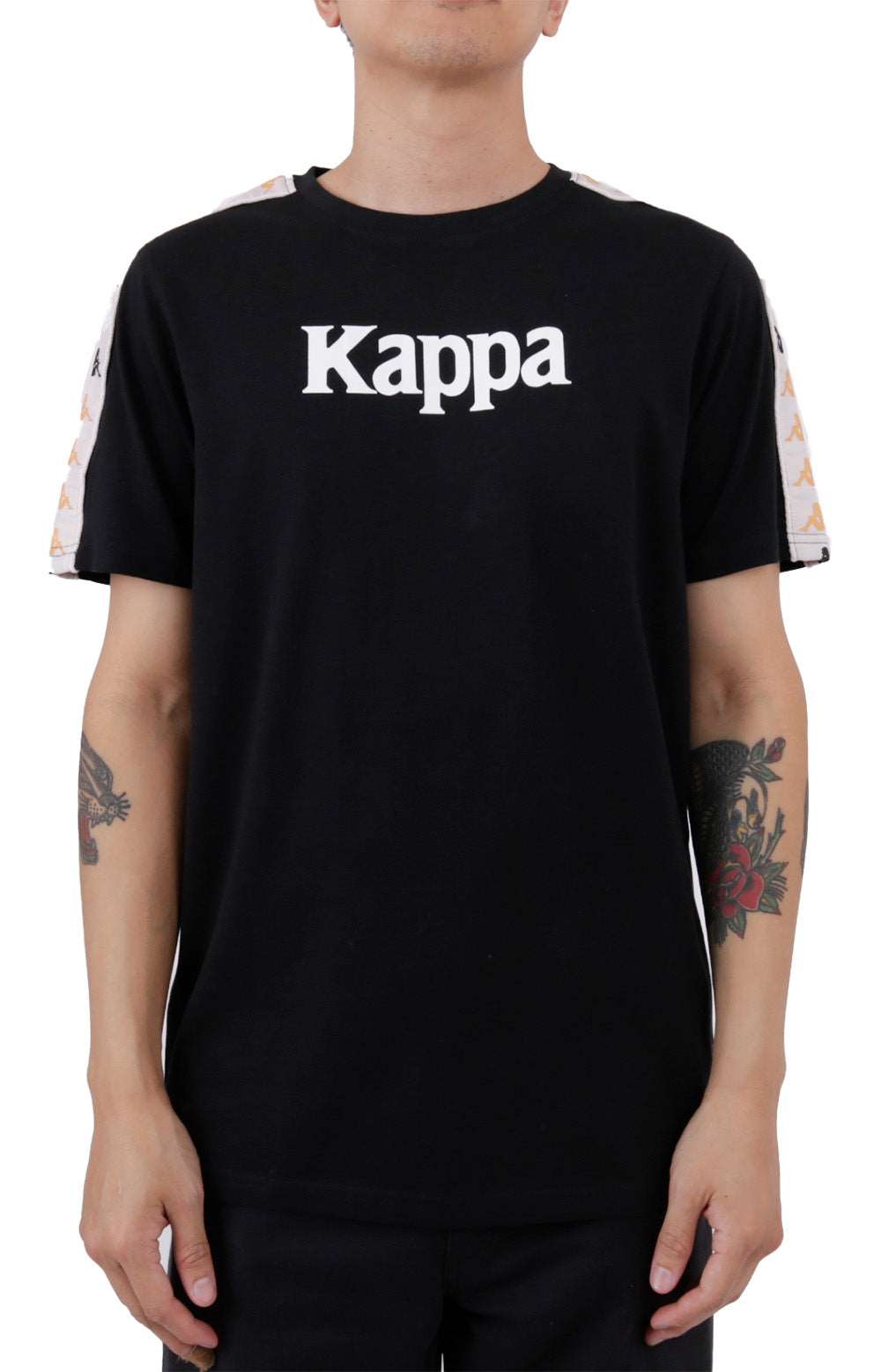 222 Banda Deto Black Smoke Men's T-Shirt by Kappa - A Must-Have!