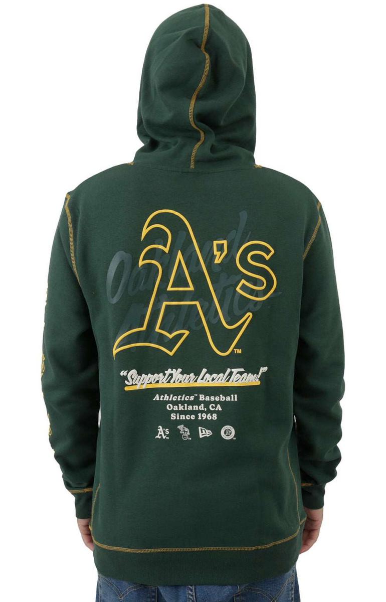 Oakland Athletics Stunning Split Design Hoodie with Team Logos