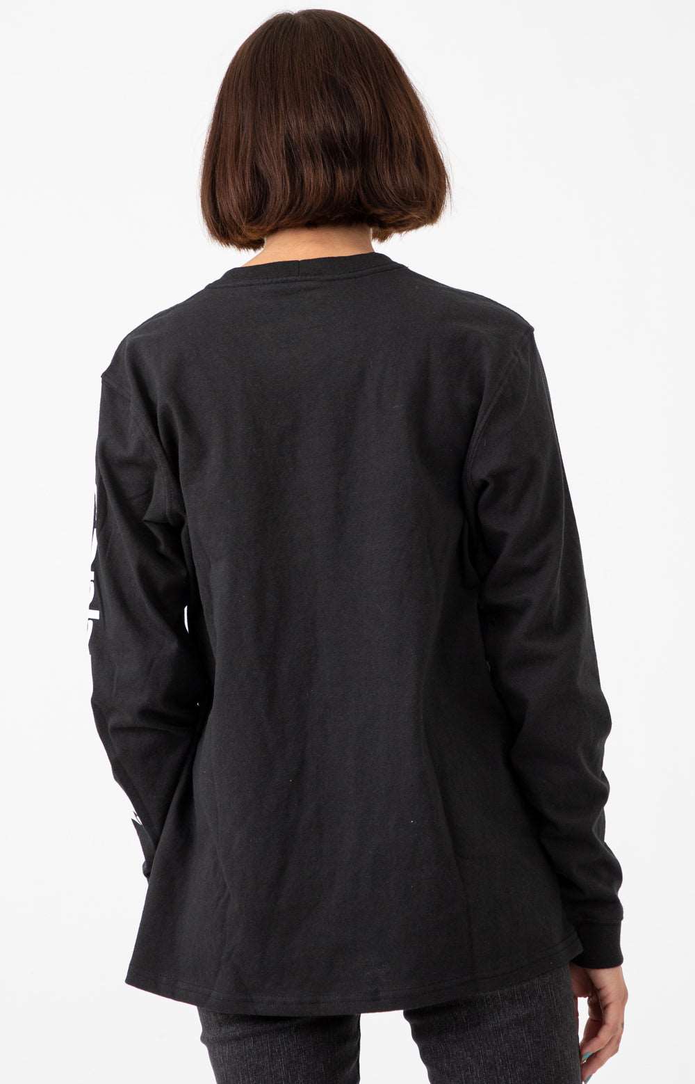 Carhartt Women's Black/White Workwear Sleeve Logo Long Sleeve Shirt