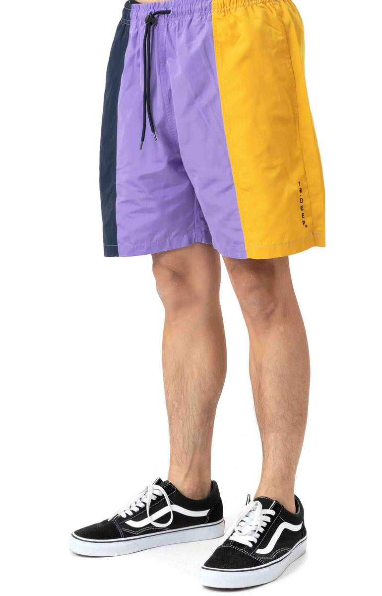 Eye-Catching Multi-Colorblock Nylon Shorts by 10 Deep