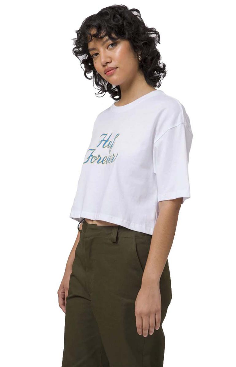 Huf Women's Stunning White Forever Crop Top