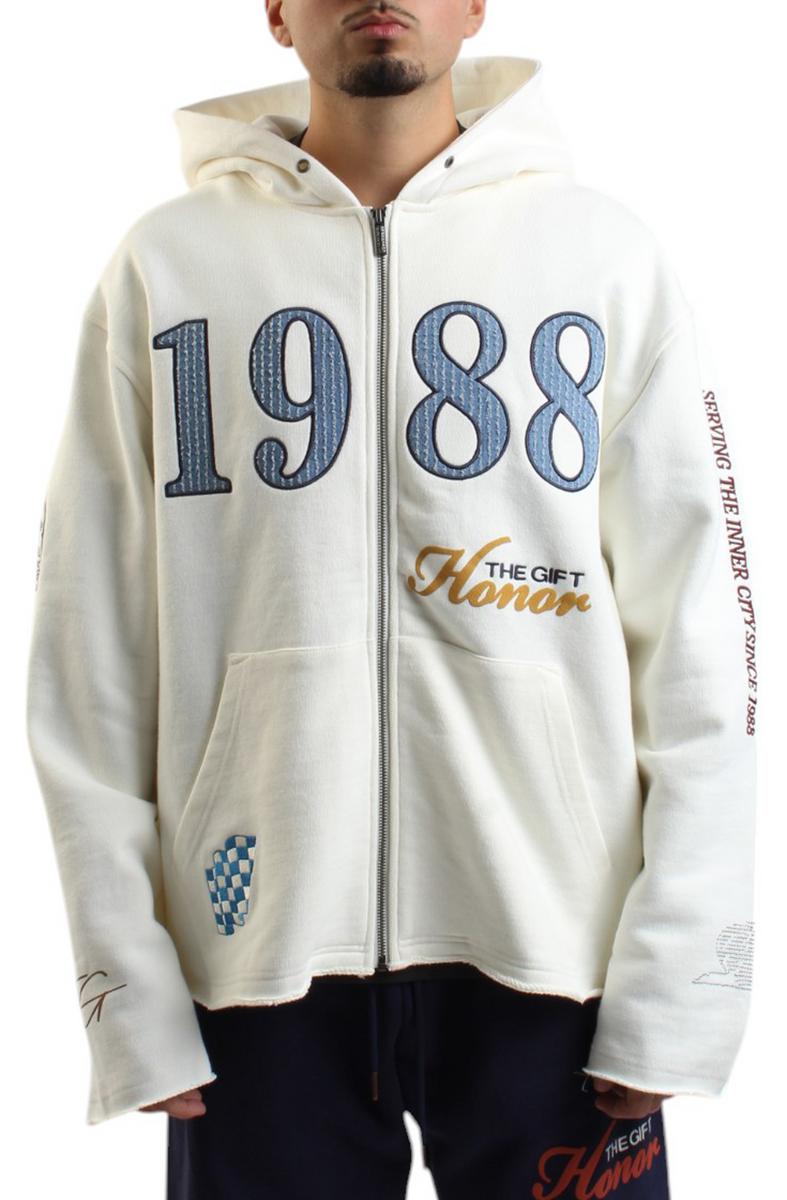 Honor The Gift 1988 Full Zip Heavyweight Terry Hoodie