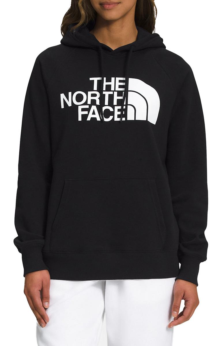 The North Face Women's Half Dome Pullover Hoodie in TNF Black/TNF White