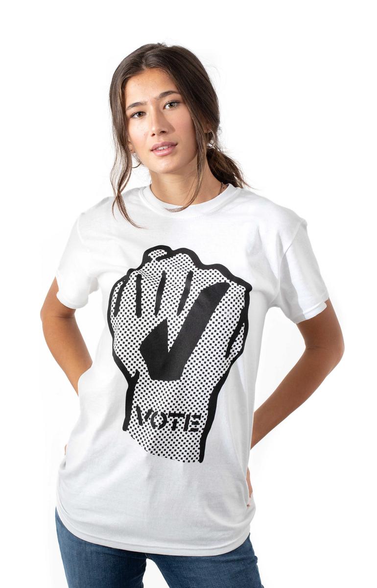 Stunning White Vote Fist T-Shirt - Grab Yours Now!