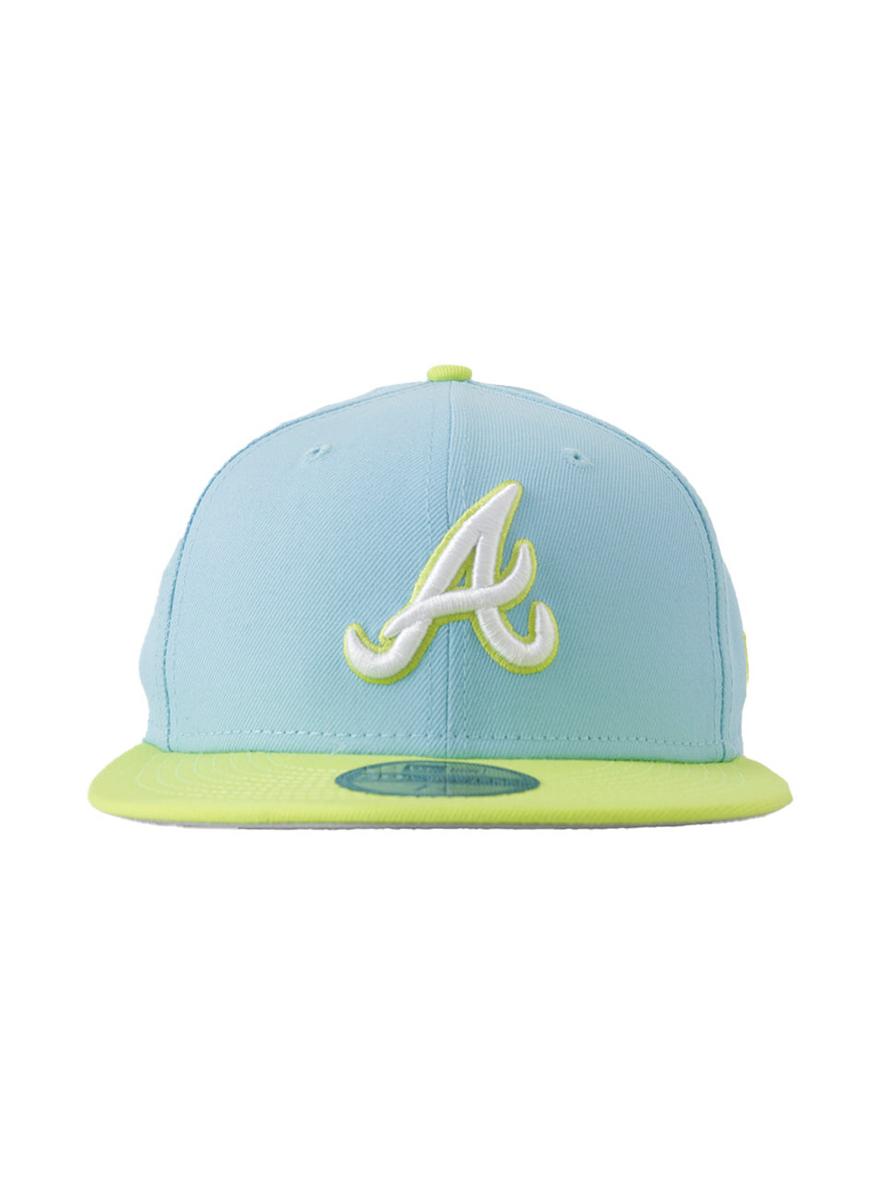 Atlanta Braves Cyber Green/Blue 5950 Fitted Cap - Color Pack Edition: Show Your Team Pride!