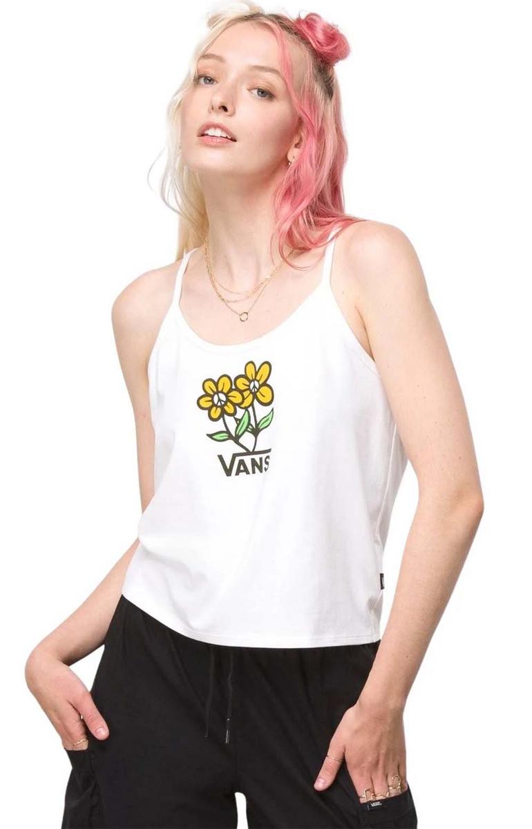 Vans Women's Stunning White Pick Peace Tank