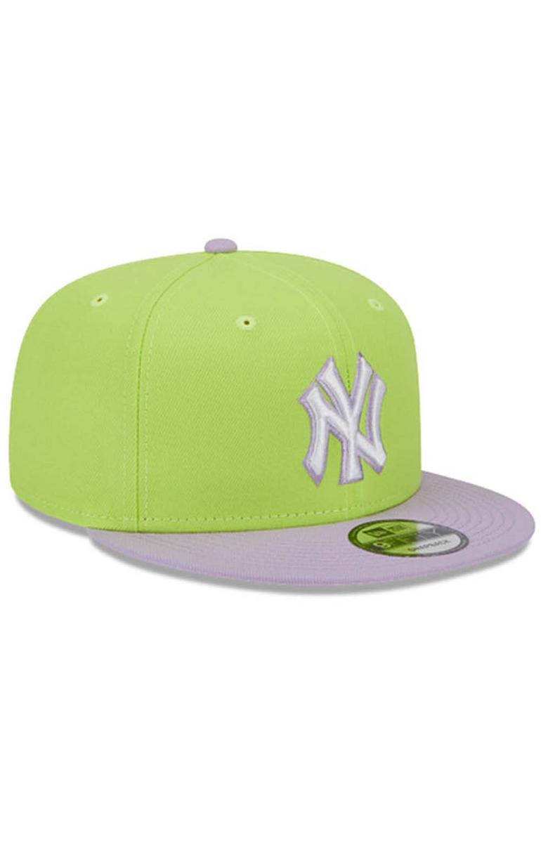 NY Yankees Neon Dream 5950 Fitted Cap - Bright Green & Lavender