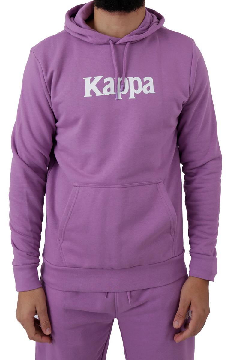 Kappa Haris Classic Violet/Bright White/Yellow Pullover Hoodie - A Must-Have!