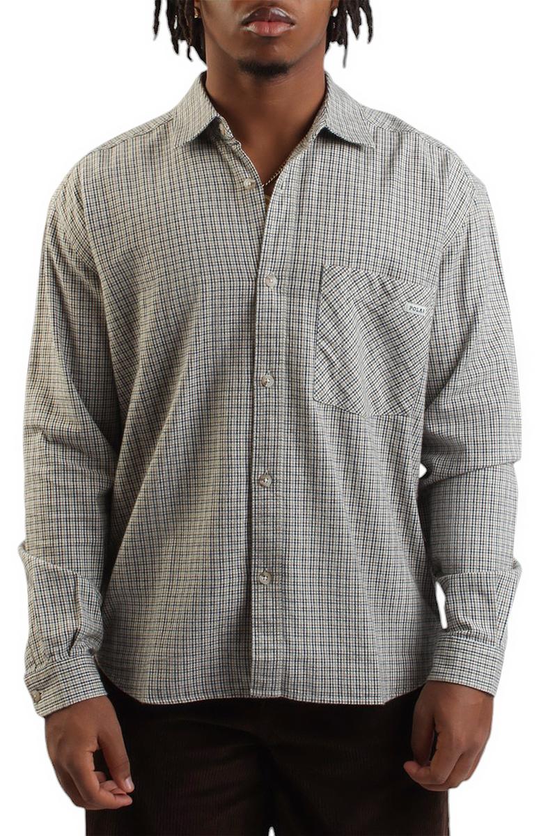 Polar Skate Co. Mitchell LS Creme Check Shirt
