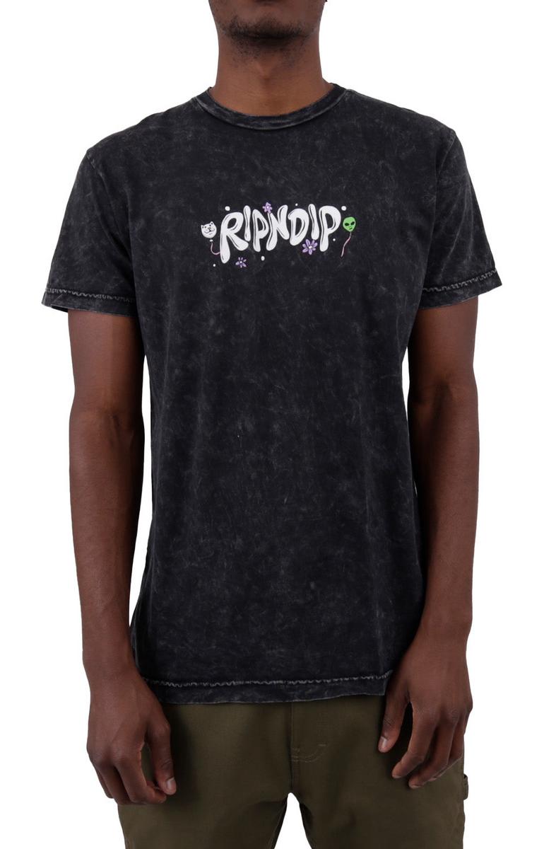 Stunning Super High Black Mineral Wash T-Shirt