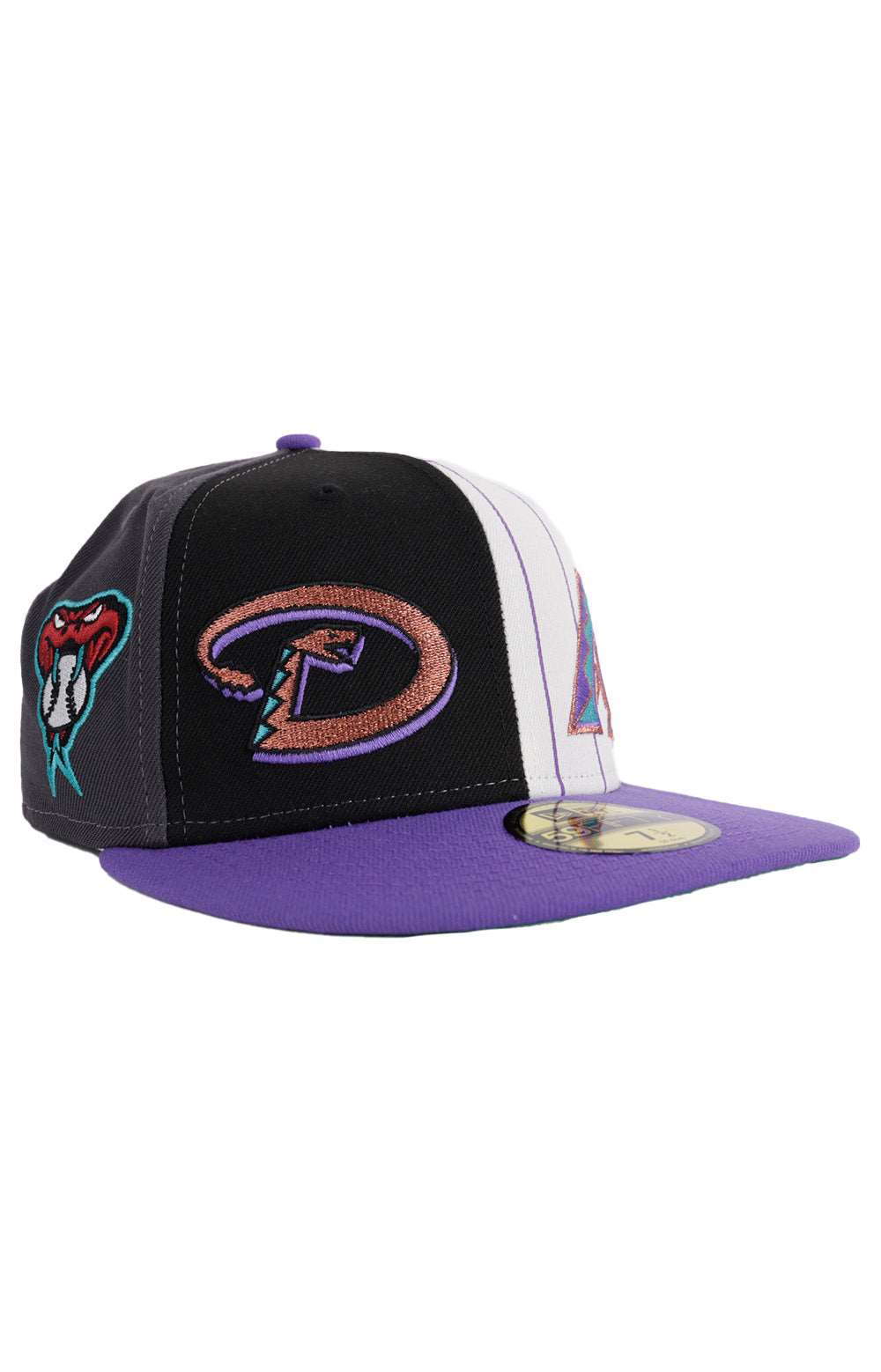 Get Your Hands on the Stunning Arizona Diamondbacks New Era 59FIFTY Logo Pinwheel Fitted Cap!