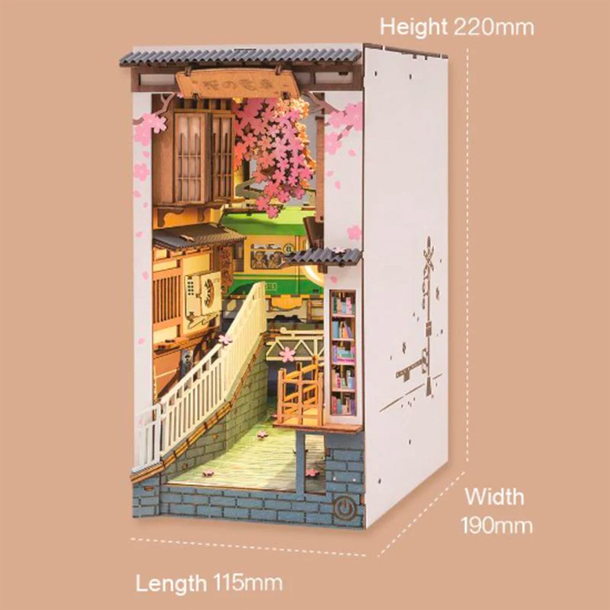Enchanting DIY Mini Book Nook - Sakura Tram