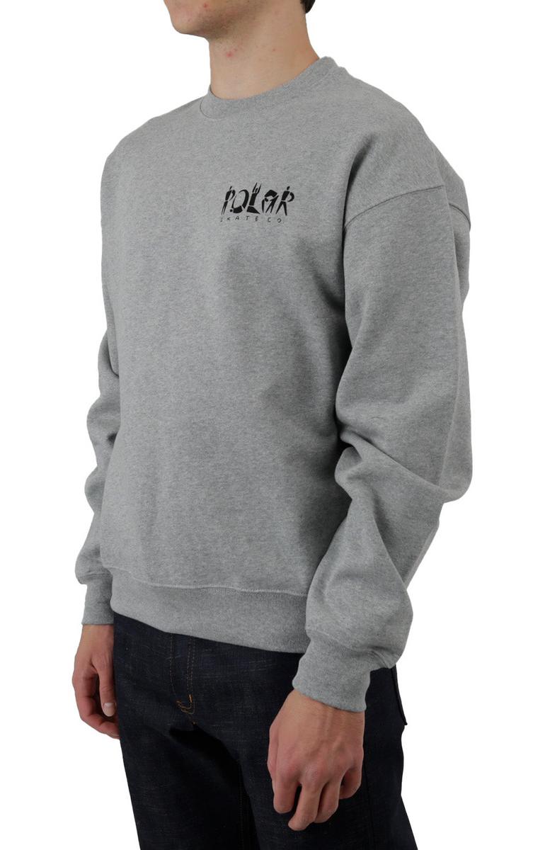Polar Skate Co. Group Logo Crewneck in Stunning Heather Grey