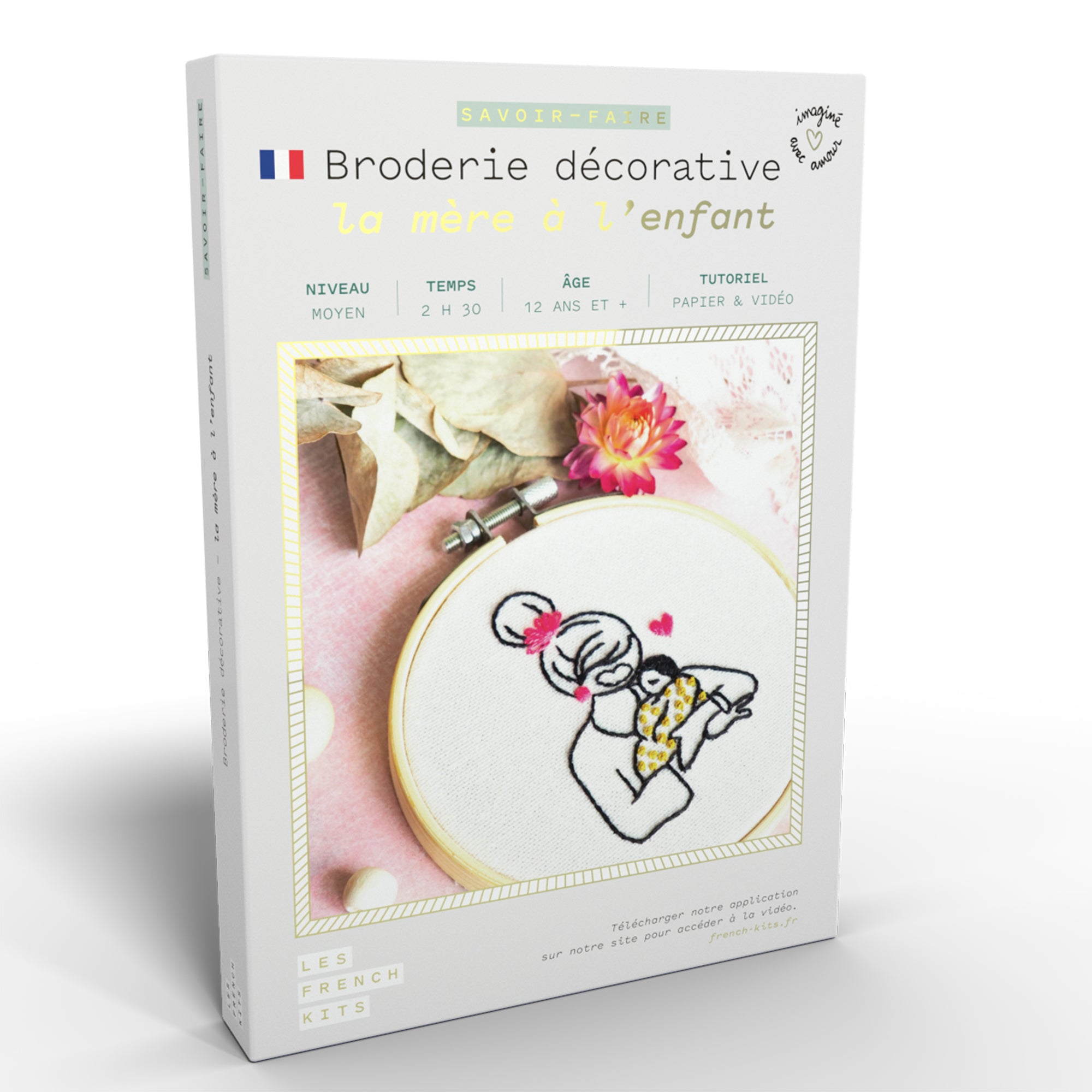 Enchanting Decorative Embroidery Kit - Mother and Child Edition