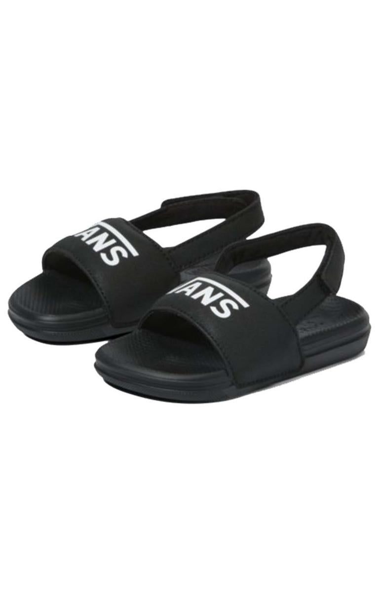Vans Kids' La Costa Slide-On V in Stunning Black/True White