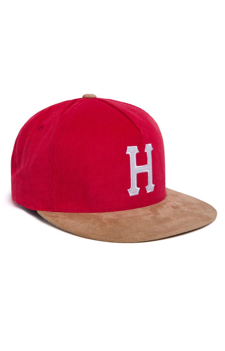 Gorgeous Vintage Red Corduroy 5 - Panel Classic Hat by Huf