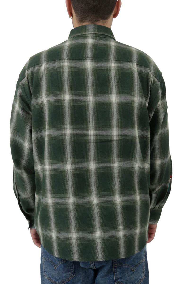 X-Large's Stunning Green Checkered Flannel Long Sleeve Button-Up Shirt