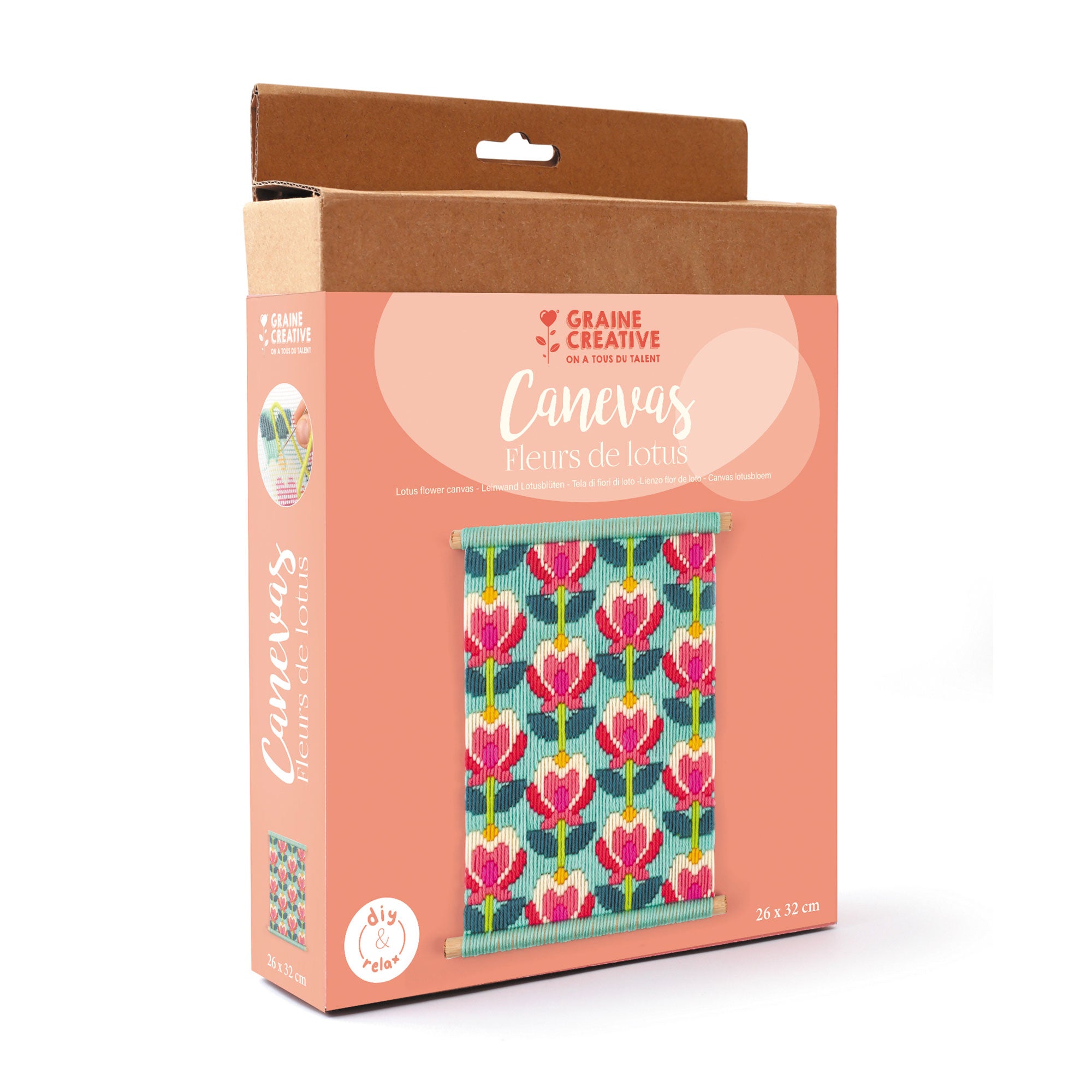 DIY Lotus Flowers Canvas Kit - Unleash Your Creativity!