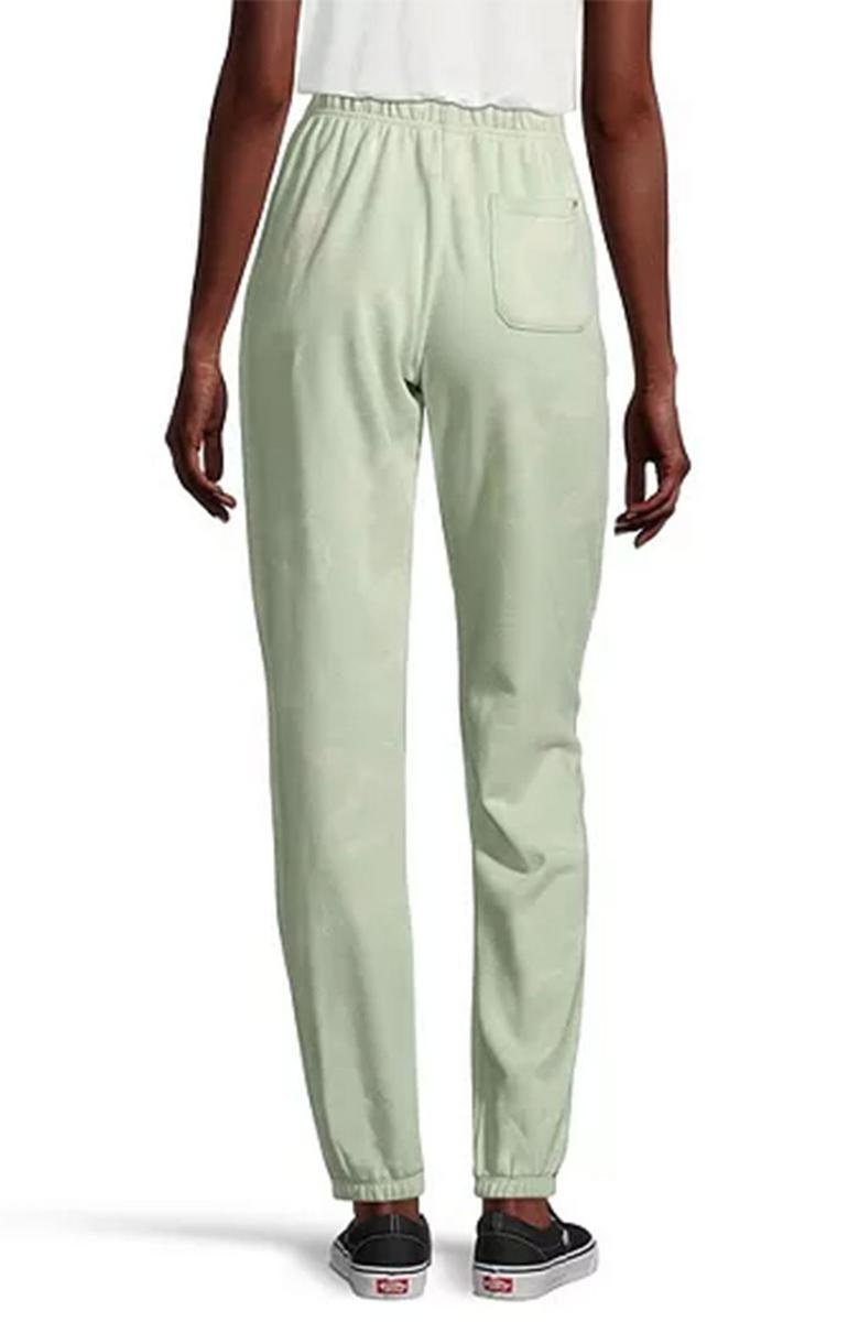 Vibrant Celadon Green Women's Relaxed Fit Water Wash Sweatpants