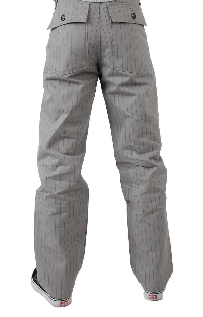 Nostalgic Grey Twill Workwear Pants - A Vintage Gem
