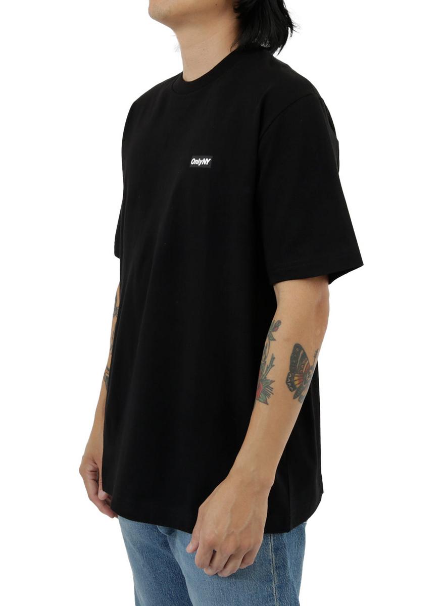 Only NY Midnight Black Classic Block Logo Tee - A Fashion Must-Have!