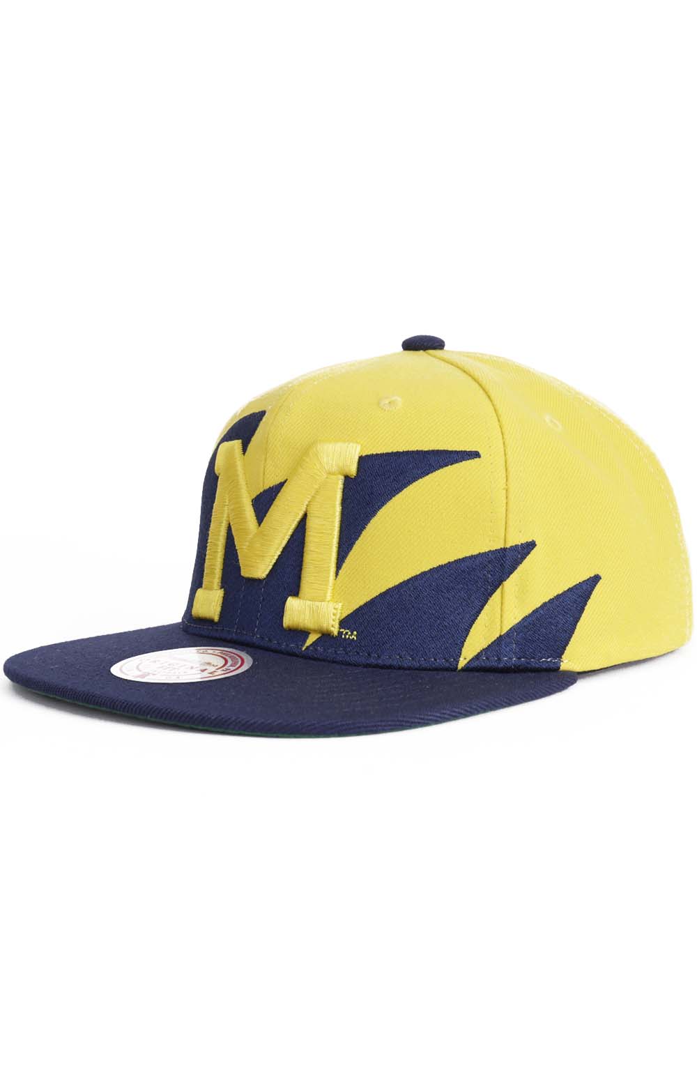 Mitchell & Ness NCAA Michigan Sharktooth Snap-Back Hat - Show Your Team Spirit!