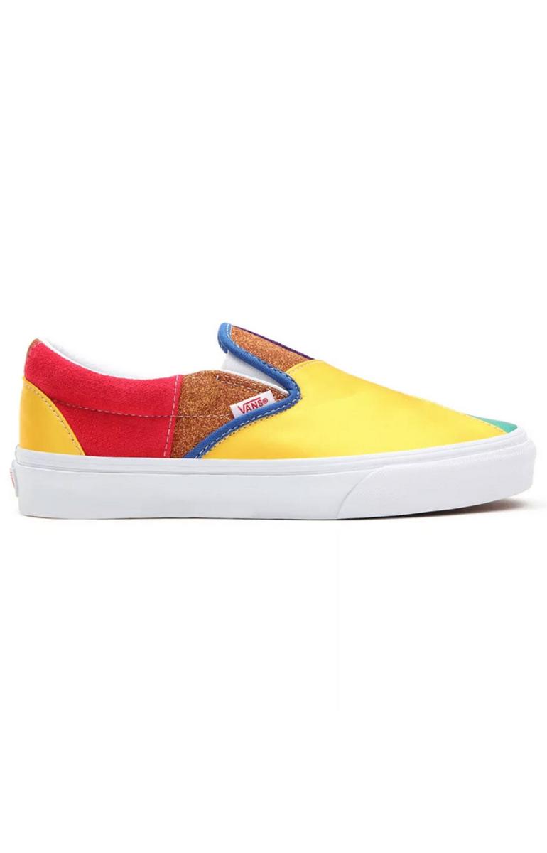 Vans Women's Pride Classic Slip-On Shoes - Stunning Vibrant Patchwork Design