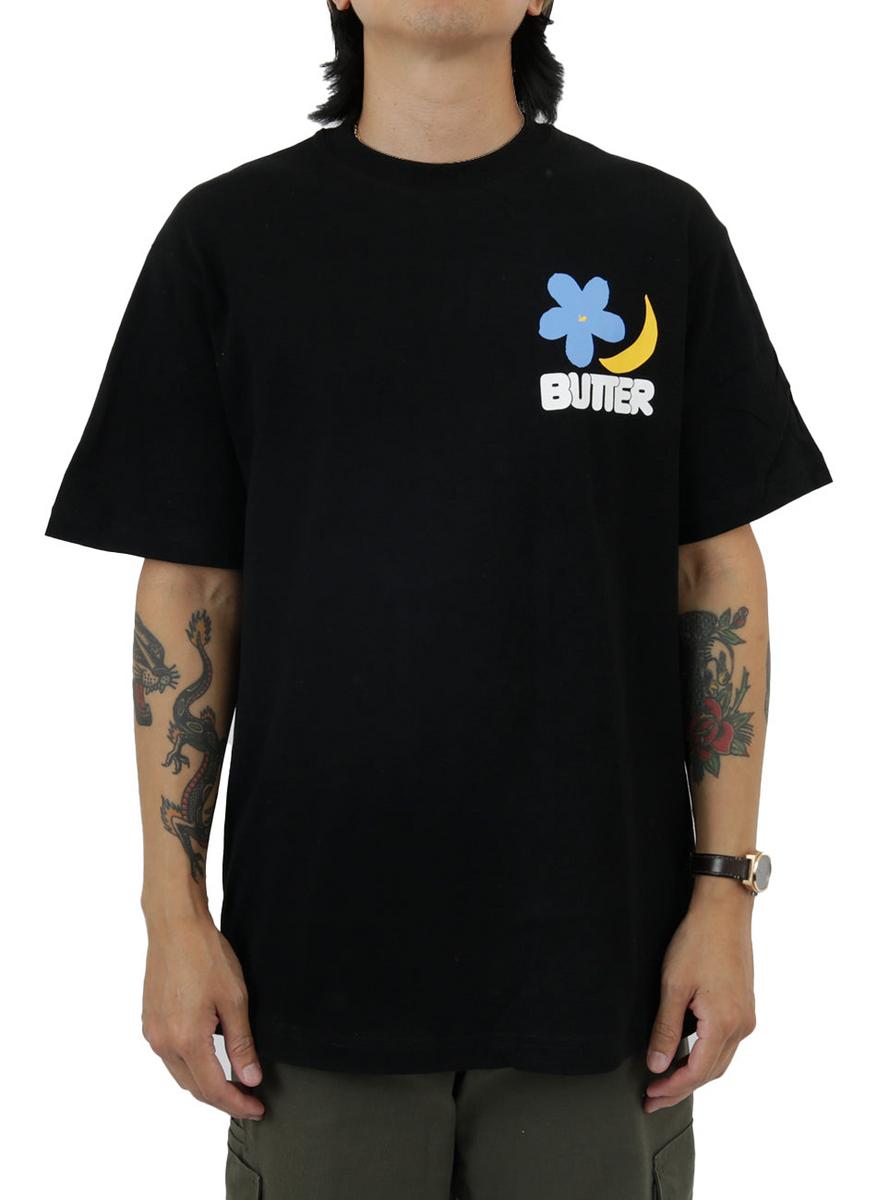 Stunning Butter Black Cotton Graphic Tee