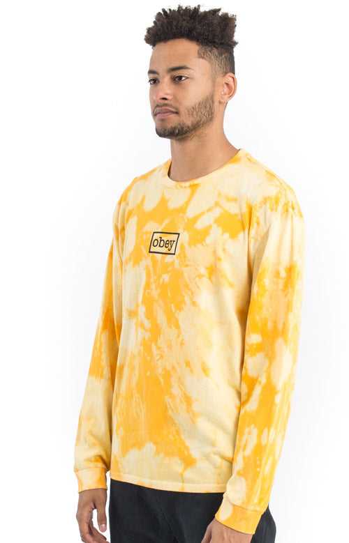 Gorgeous Yellow Obey Typewriter Long Sleeve Shirt