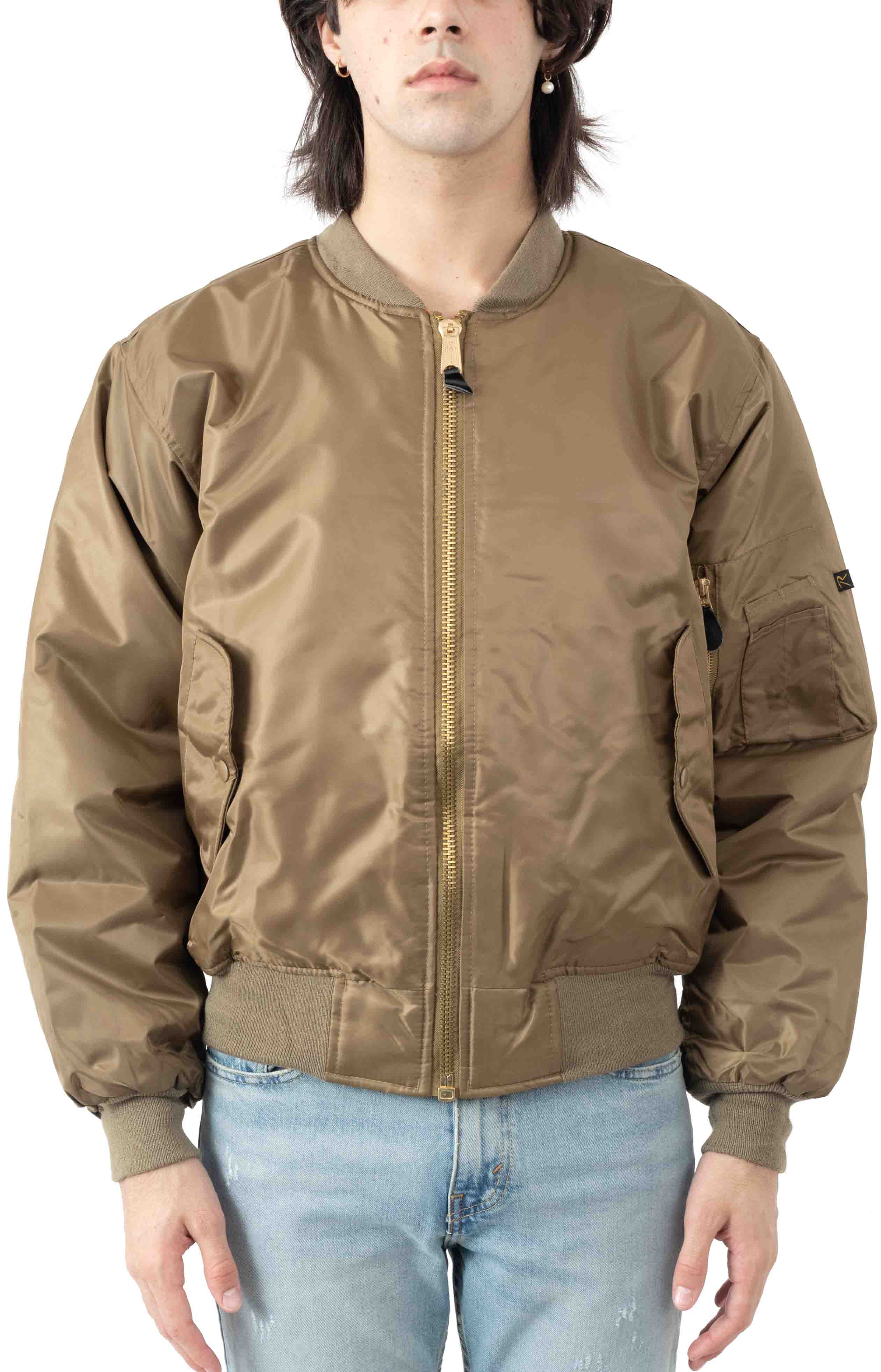 Rothco's Stunning Reversible Coyote MA-1 Flight Jacket with Rescue Orange Lining