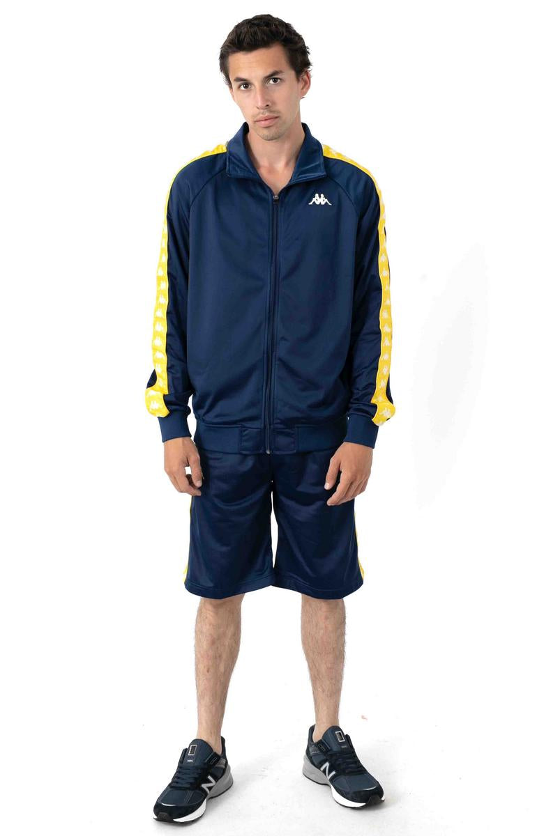 Kappa's Stunning Blue Mid/Yellow 222 Banda Treadwellz Shorts