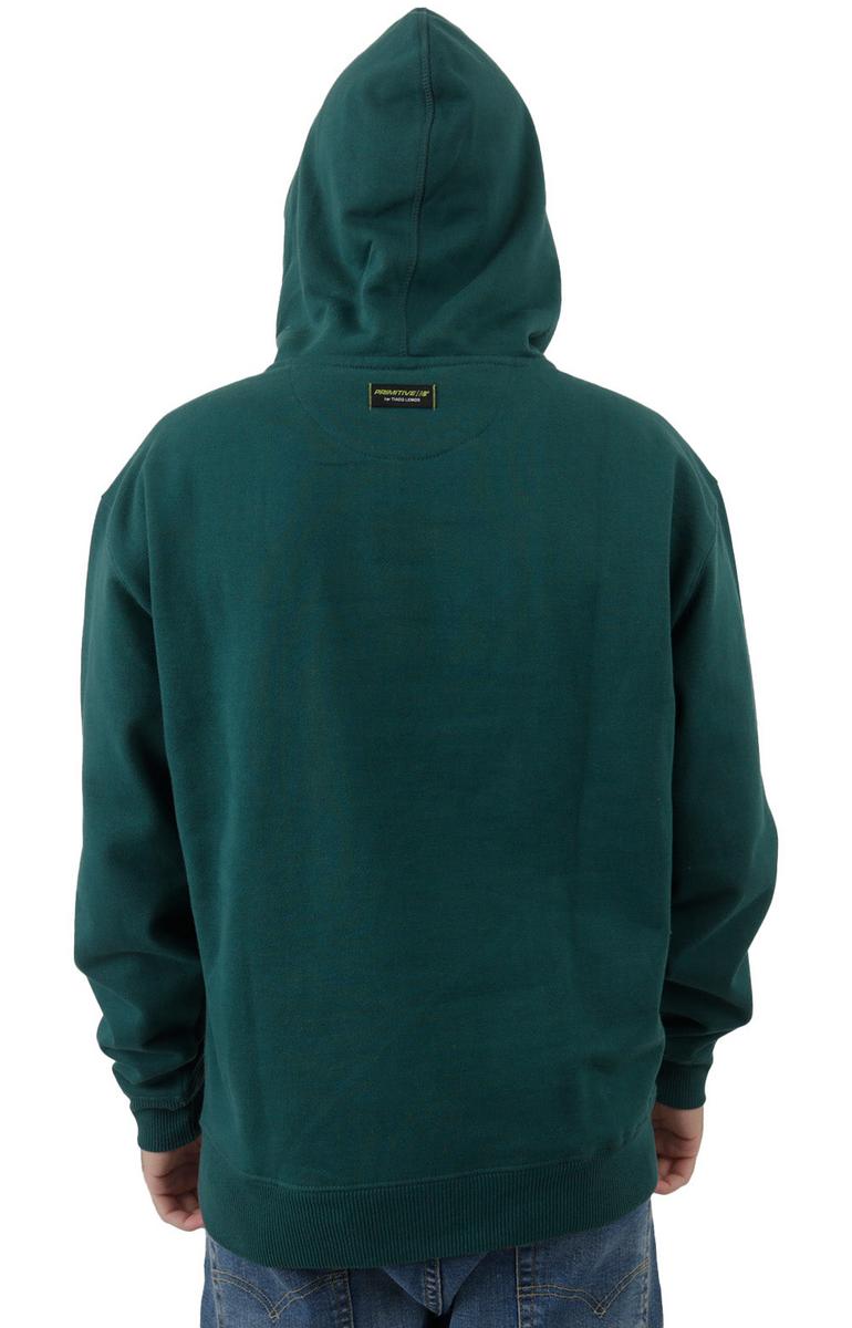 Eye - Catching Teal Numeric Pullover Hoodie