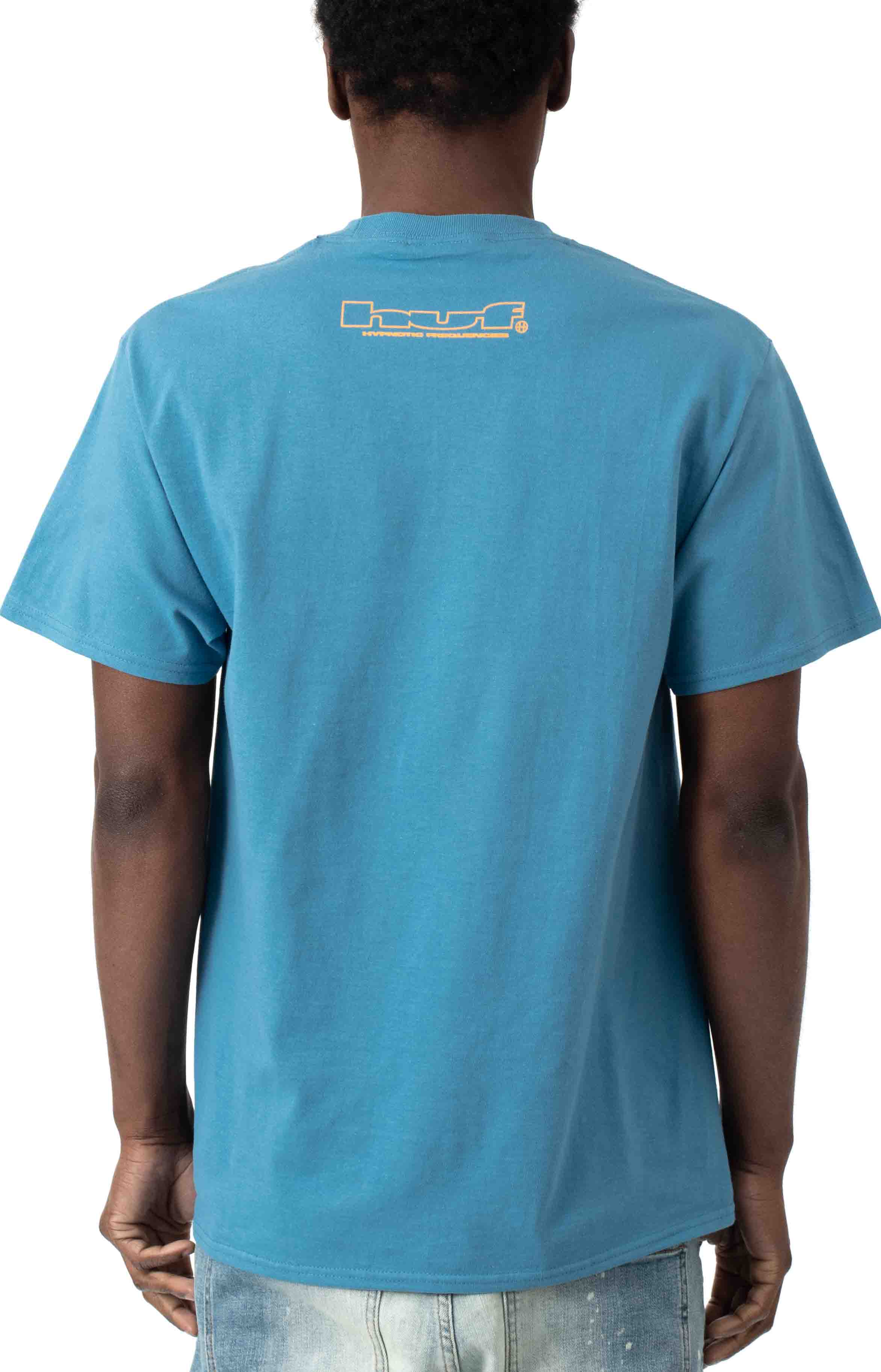 Fractal Colonial Blue T-Shirt - A 90s Rave Classic