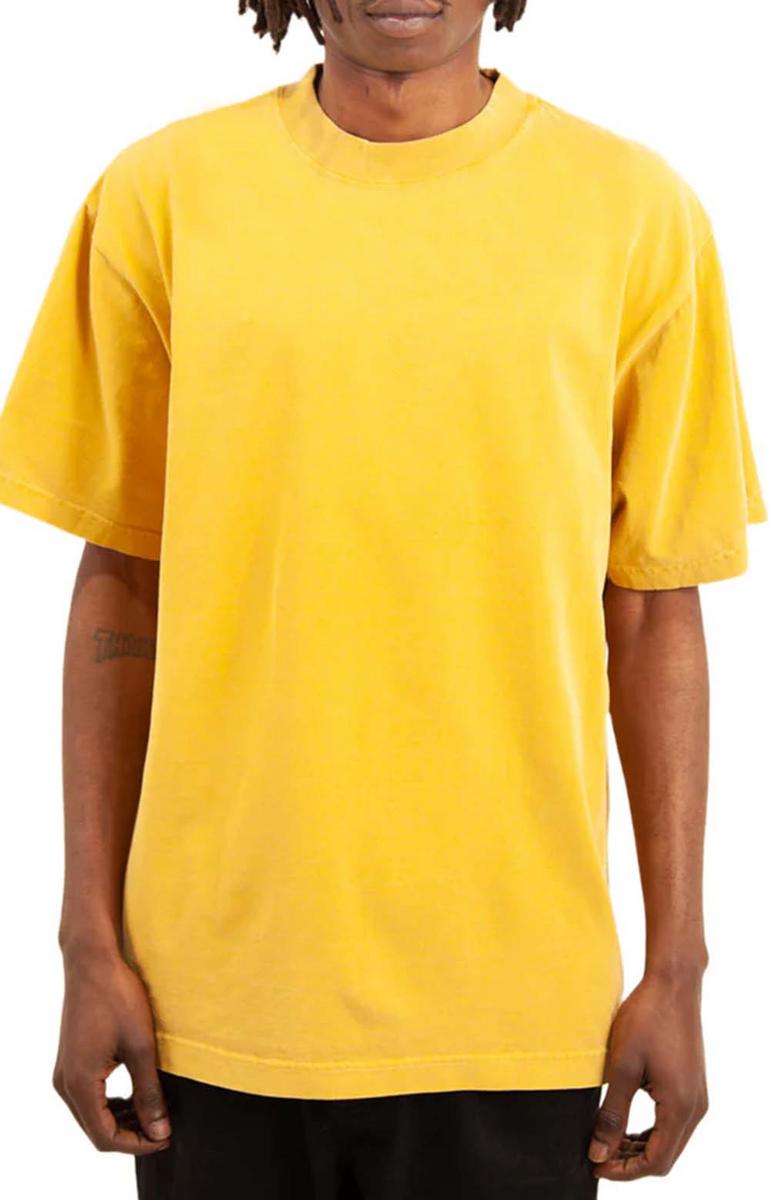 Max Heavyweight Garment Dyed S/S T-Shirt - Mustard: A Statement Piece
