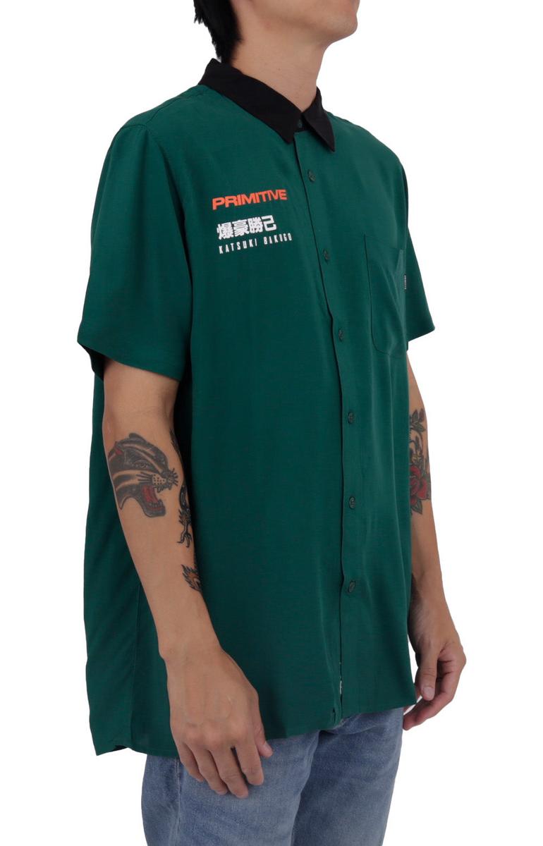Primitive x My Hero Academia's Dynamite Katsuki Bakugo Short Sleeve Woven Shirt - Grab Yours Now!