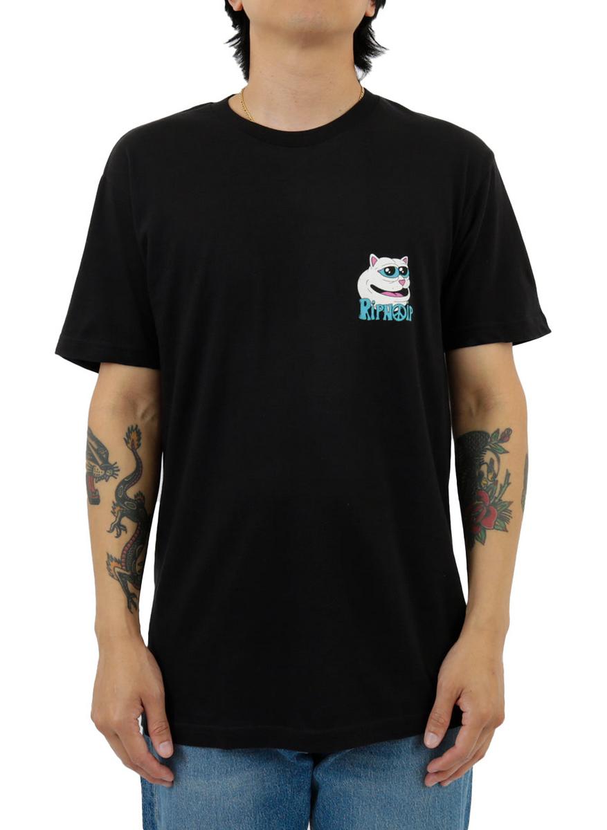 RIPNDIP's Stunning Midnight Black Trio Logo Tee