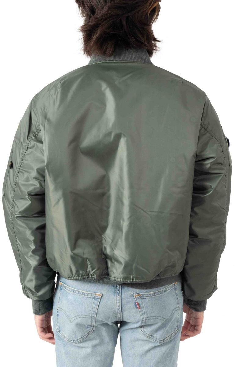 Rothco MA-1 Flight Jacket with Patches - Sage: An Iconic Aviation Style!
