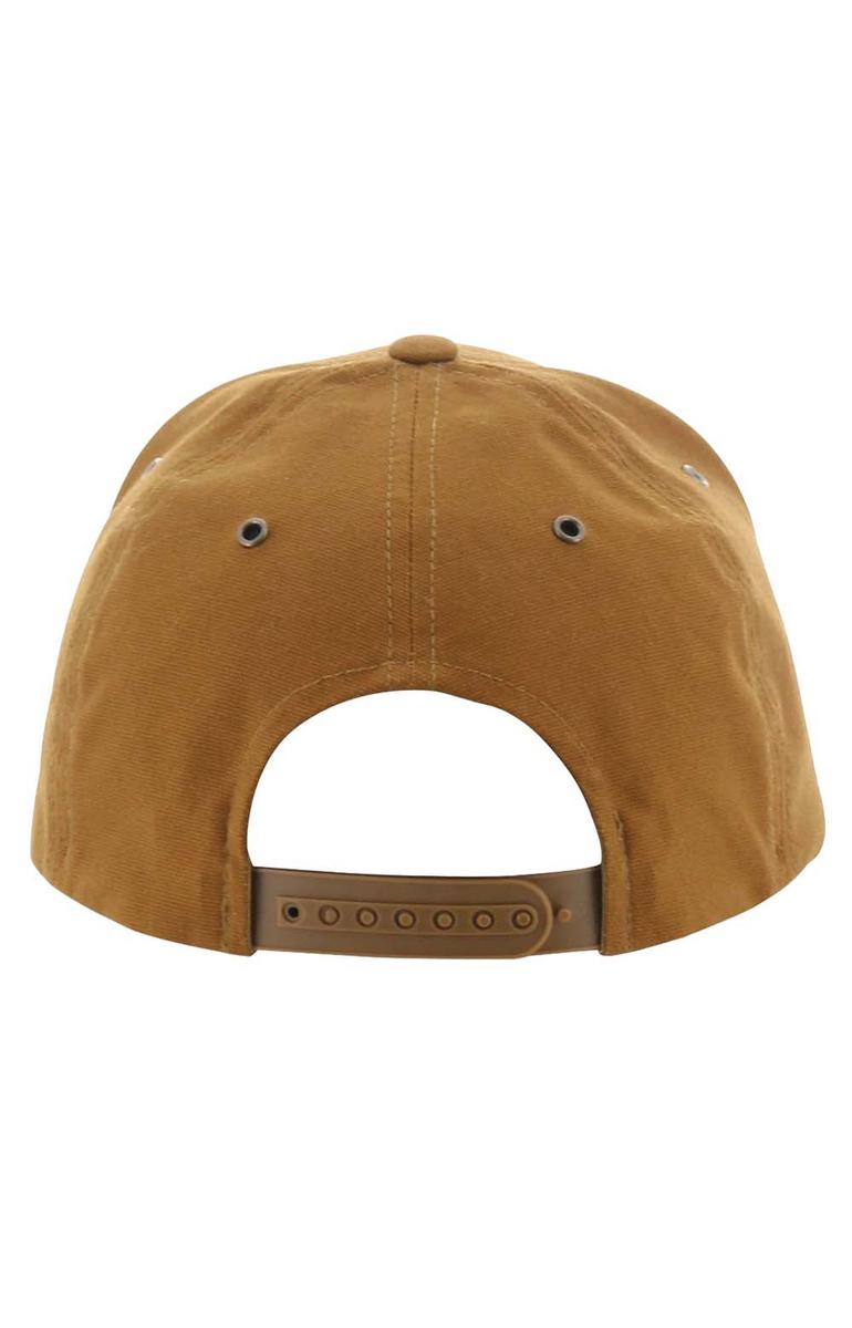 Caterpillar's Stunning Bronze Leather Patch Snap-Back Cap
