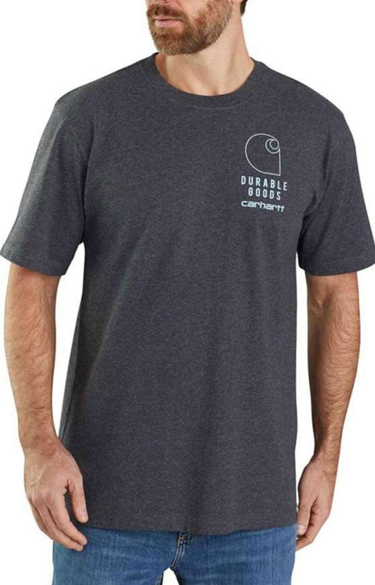 Carhartt Carbon Heather Loose Fit Heavyweight Graphic Short Sleeve T-Shirt - A Must-Have!