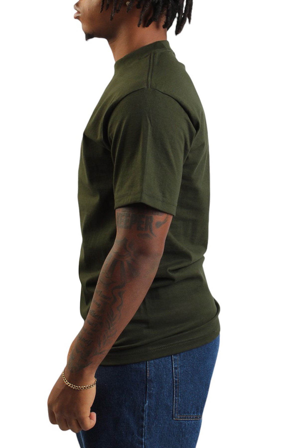 ShakaWear Max Heavyweight Short Sleeve T-Shirt in Hunter Green - Limited Edition