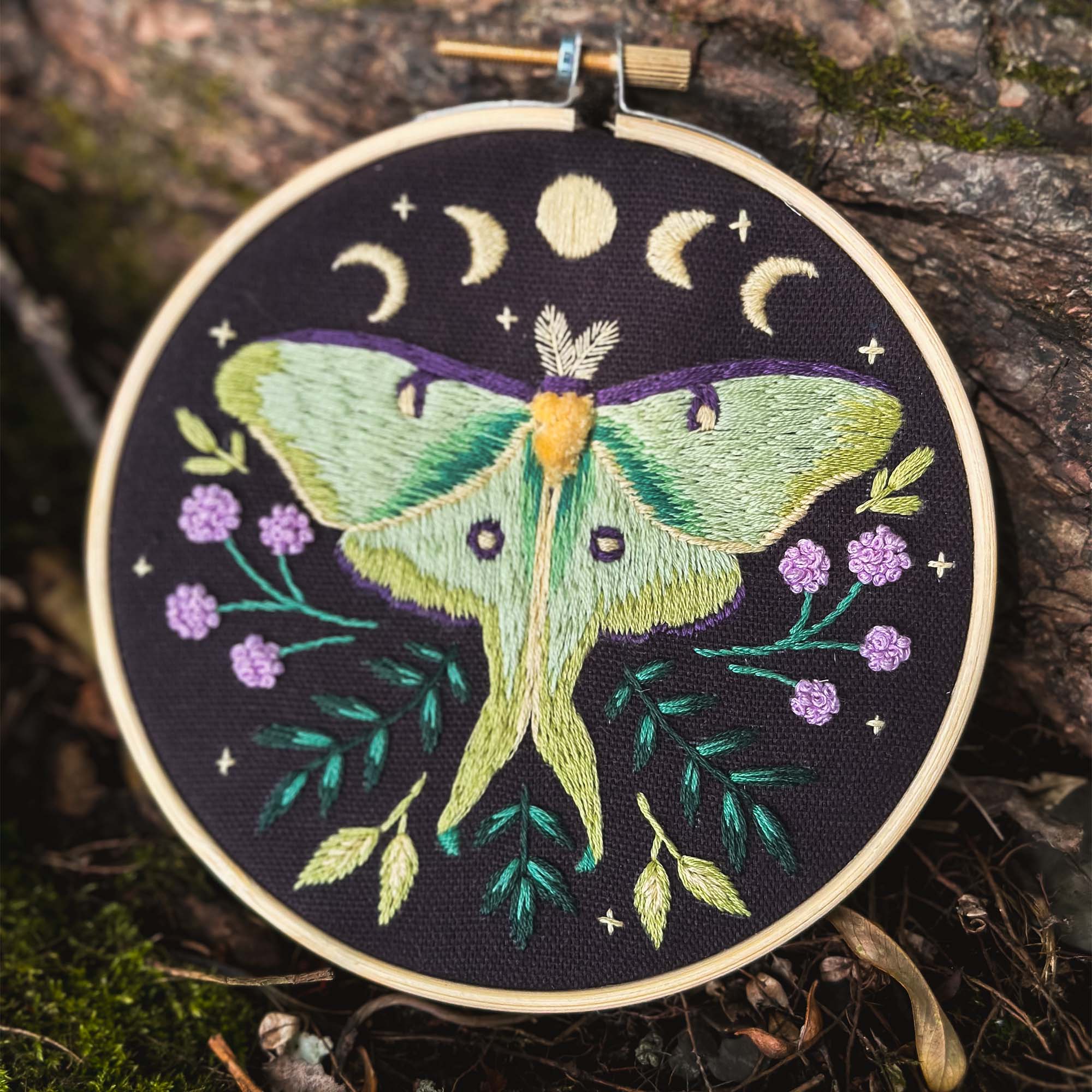 Enchanting Actias Luna DIY Embroidery Kit