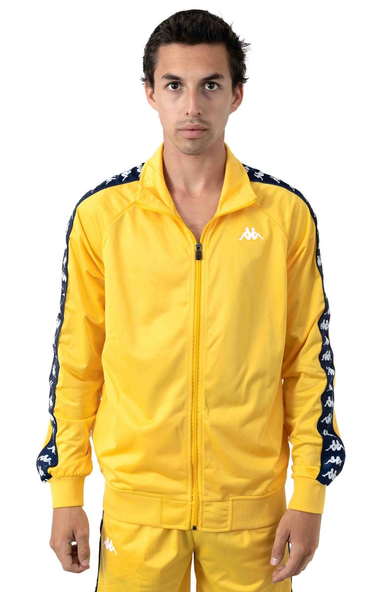 Stunning Kappa Banda Anniston Yellow/Blue/White Men's Track Jacket