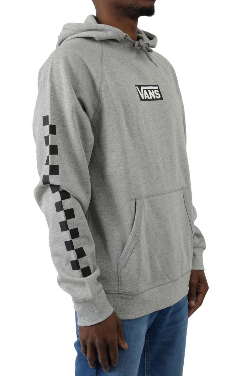 Vans Versa Performance Pullover Hoodie - Cement Heather with Checkerboard Magic