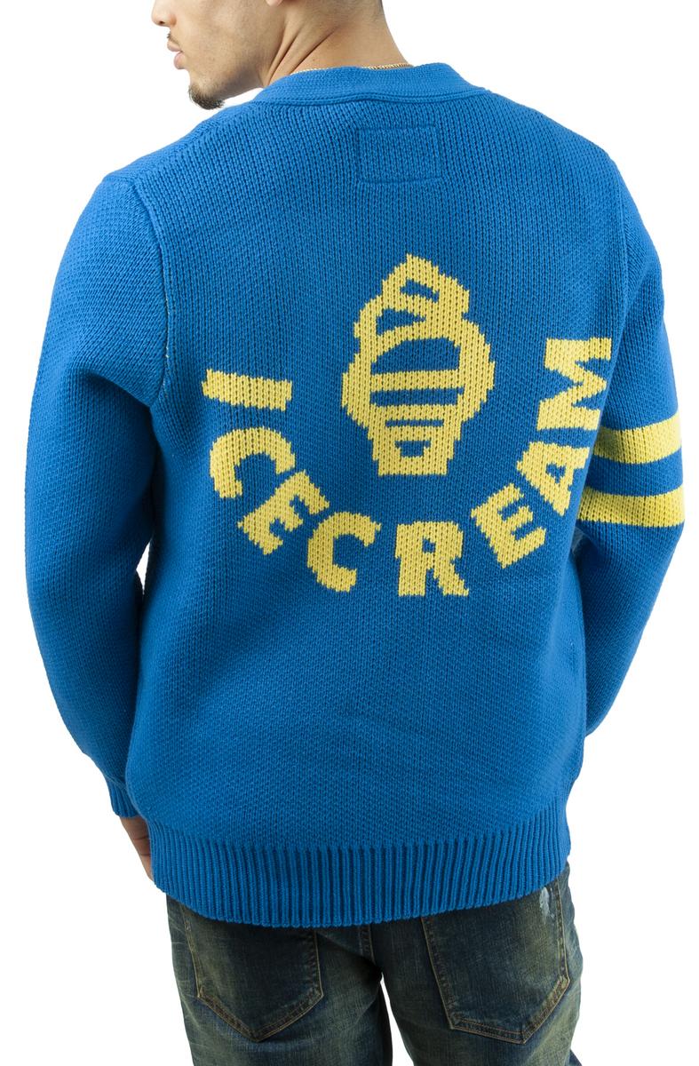 ICECREAM Bishop Knit Sweater: Collegiate Coziness