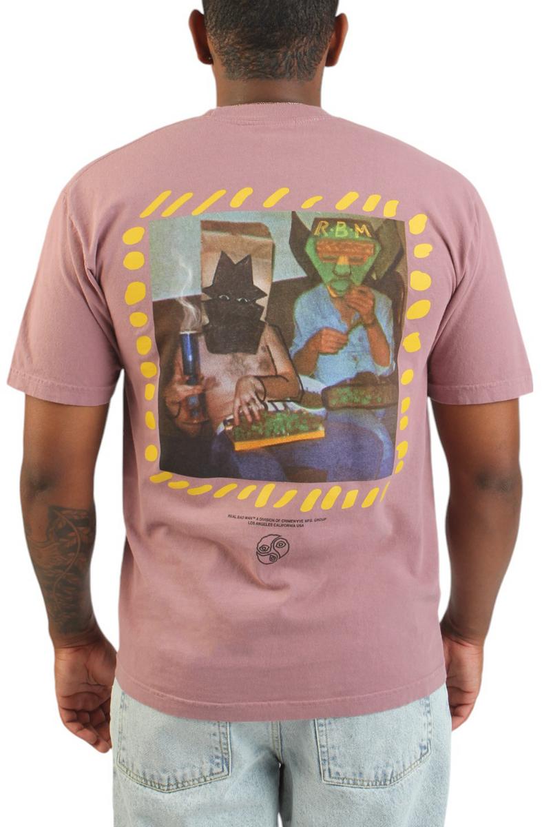 Gorgeous Mauve Oversized Masked Man Tee - A Must-Have!