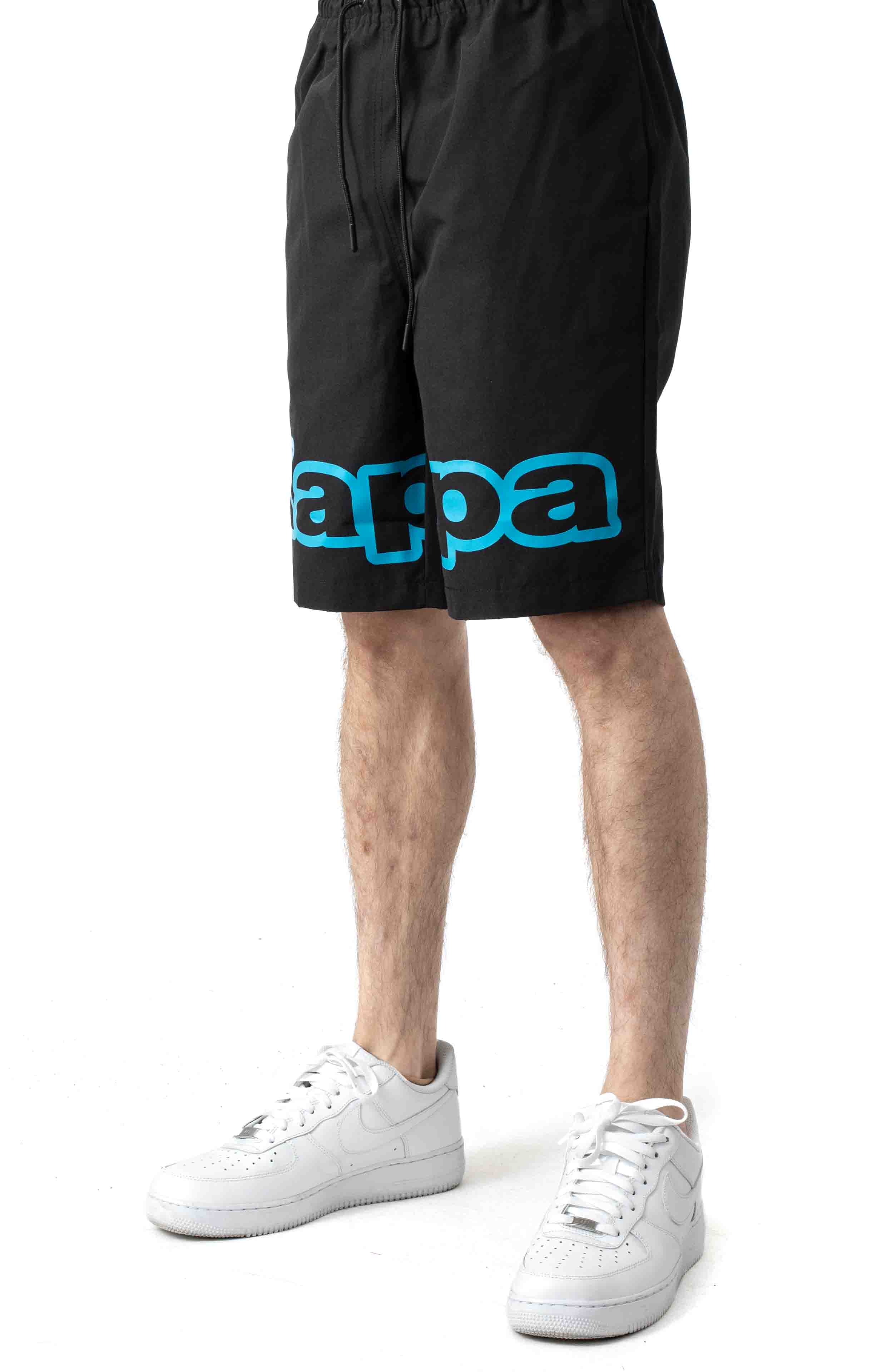 Stylish Kappa Black Logo Tape Colm Shorts