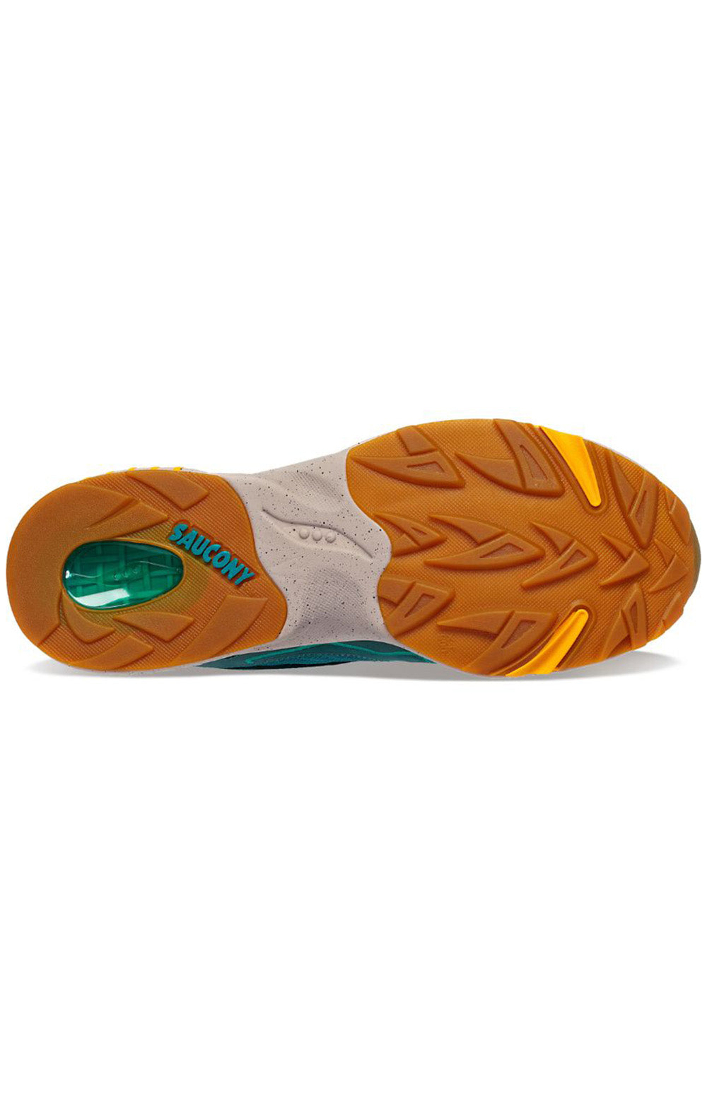 Saucony 3D Grid Hurricane Retro Sneakers - Stunning Green/Orange